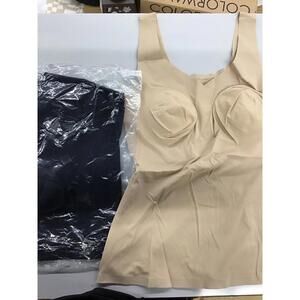 Rhonda shear contour slimming tanks 2 pack size large new from HSN